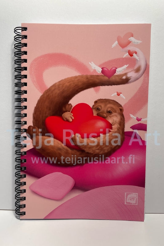 Teija Rusila Art | Thinking of you | Spiral notebook | A5