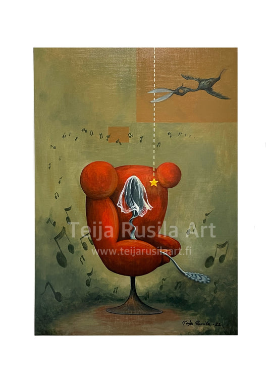 Teija Rusila Art | Taulu | Alkuperäisteos - Taipumaton-kö -
