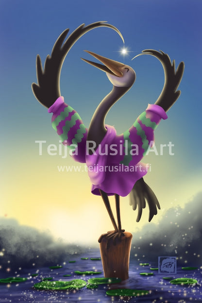 Teija Rusila Art | Valon pisaroita | A6- postikortti