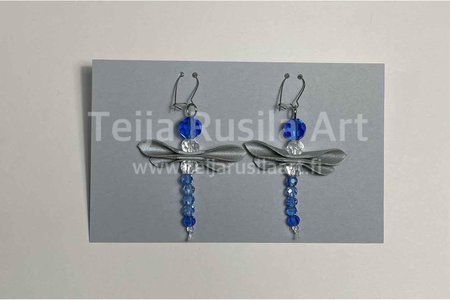 Teija Rusila Art | Excellent | Dark Blue/Silver/Clear | Surgical steel| 18