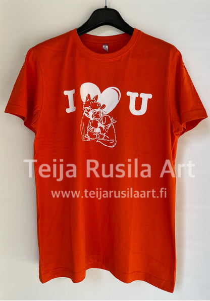 Teija Rusila Art | Fur love | Adult t-shirt