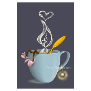 Teija Rusila Art | Yksiosainen postikortti | Ajatusten muki