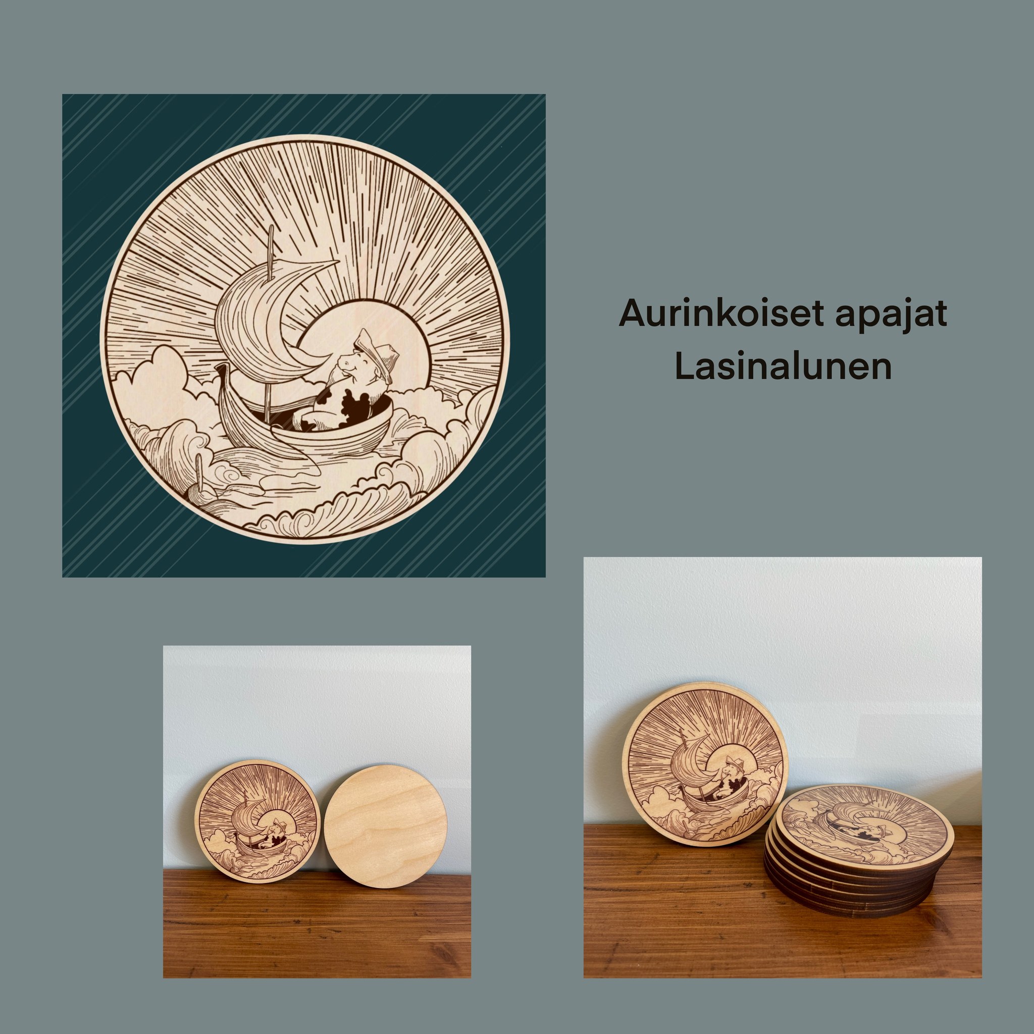 Teija Rusila Art | Lasinalunen | Aurinkoiset apajat