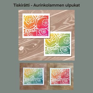Teija Rusila Art | Tiskirätti | Aurinkolammen ulpukat