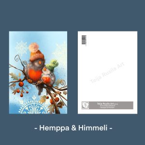 Teija Rusila Art | Yksiosainen postikortti | Hemppa & Himmeli