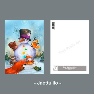 Teija Rusila Art | Yksiosainen postikortti | Jaettu ilo