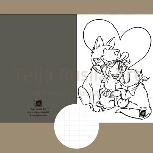 Teija Rusila Art | Vihko | A5 | Karvarakkautta