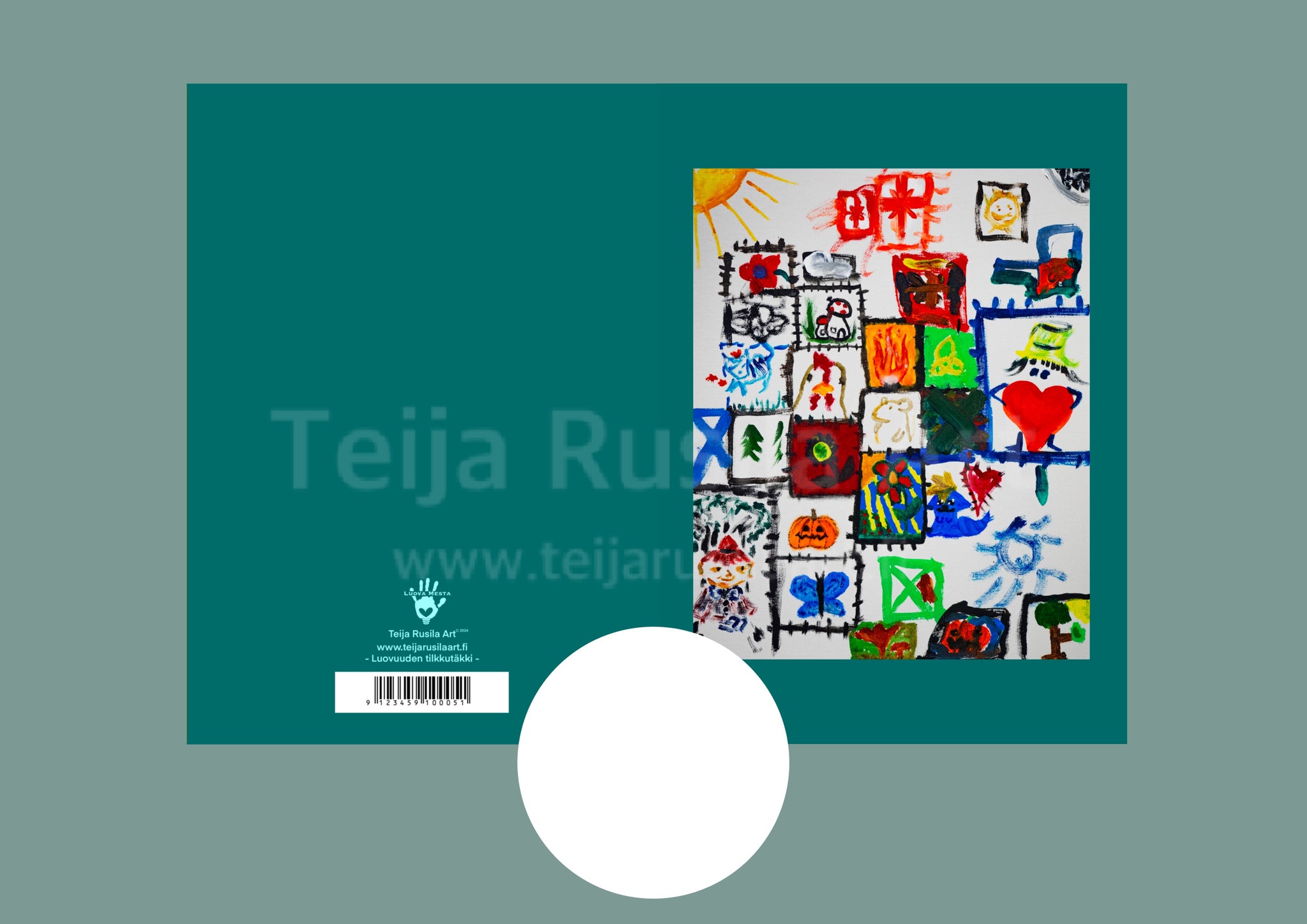 Teija Rusila Art | Vihko | A5 | Luovuuden tilkkutäkki