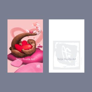 Teija Rusila Art | Yksiosainen postikortti | Sinua ajatellen