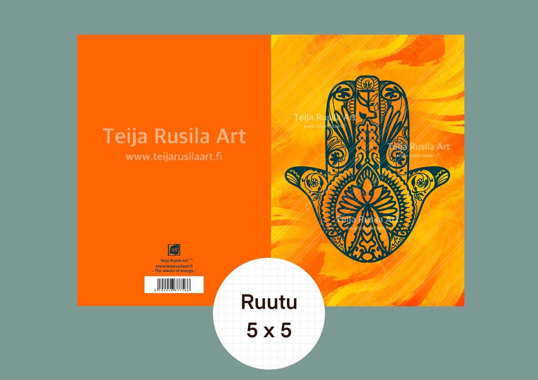 Teija Rusila Art | Vihko | A5 | The waves of energy