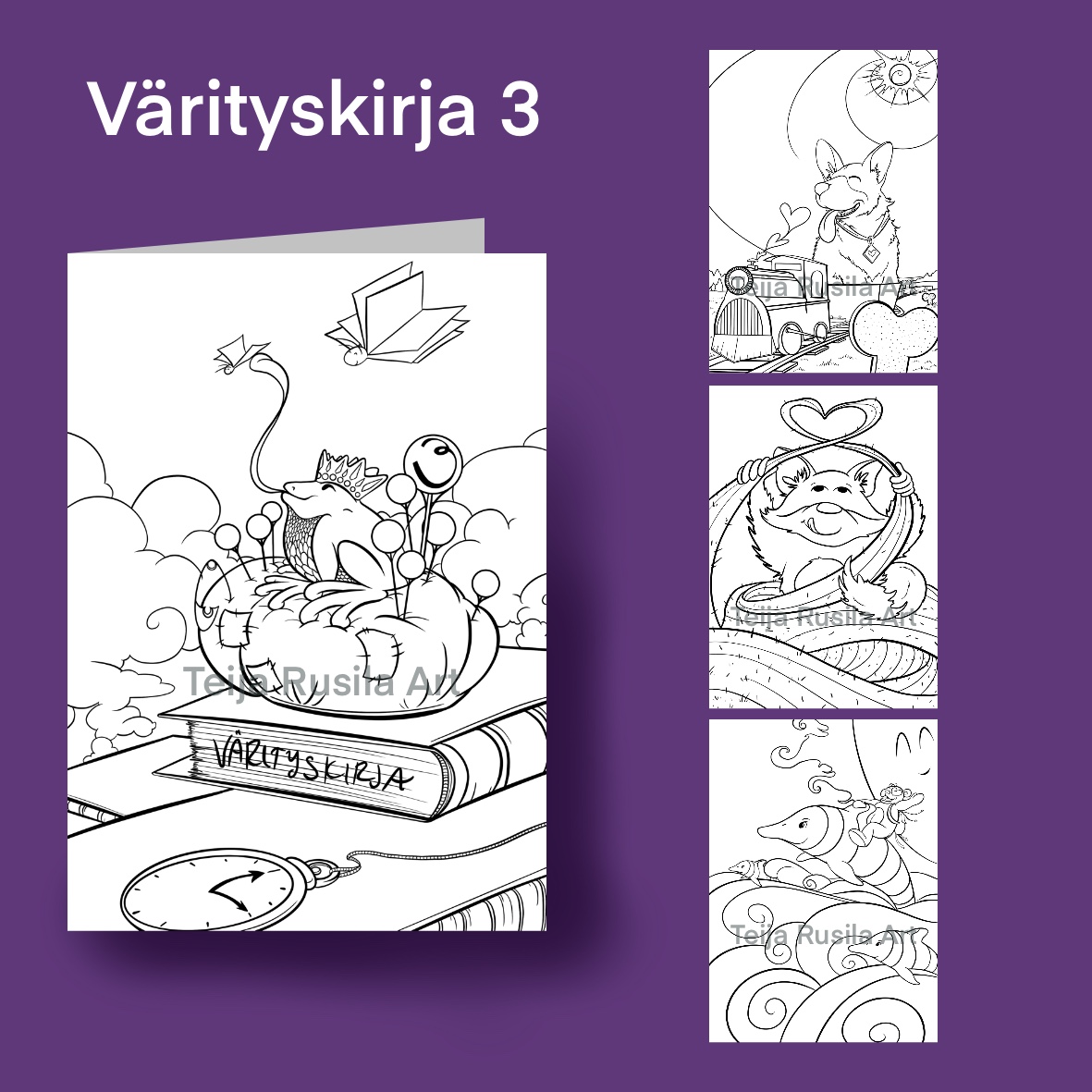 Teija Rusila Art | Värityskirja | Nr. 3