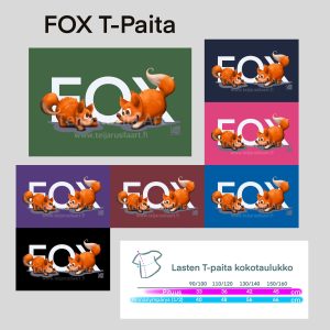 Teija Rusila Art | Lasten t-paita | FOX