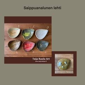 Teija Rusila Art | Keraamiikka | Saippuanalunen | Lehti