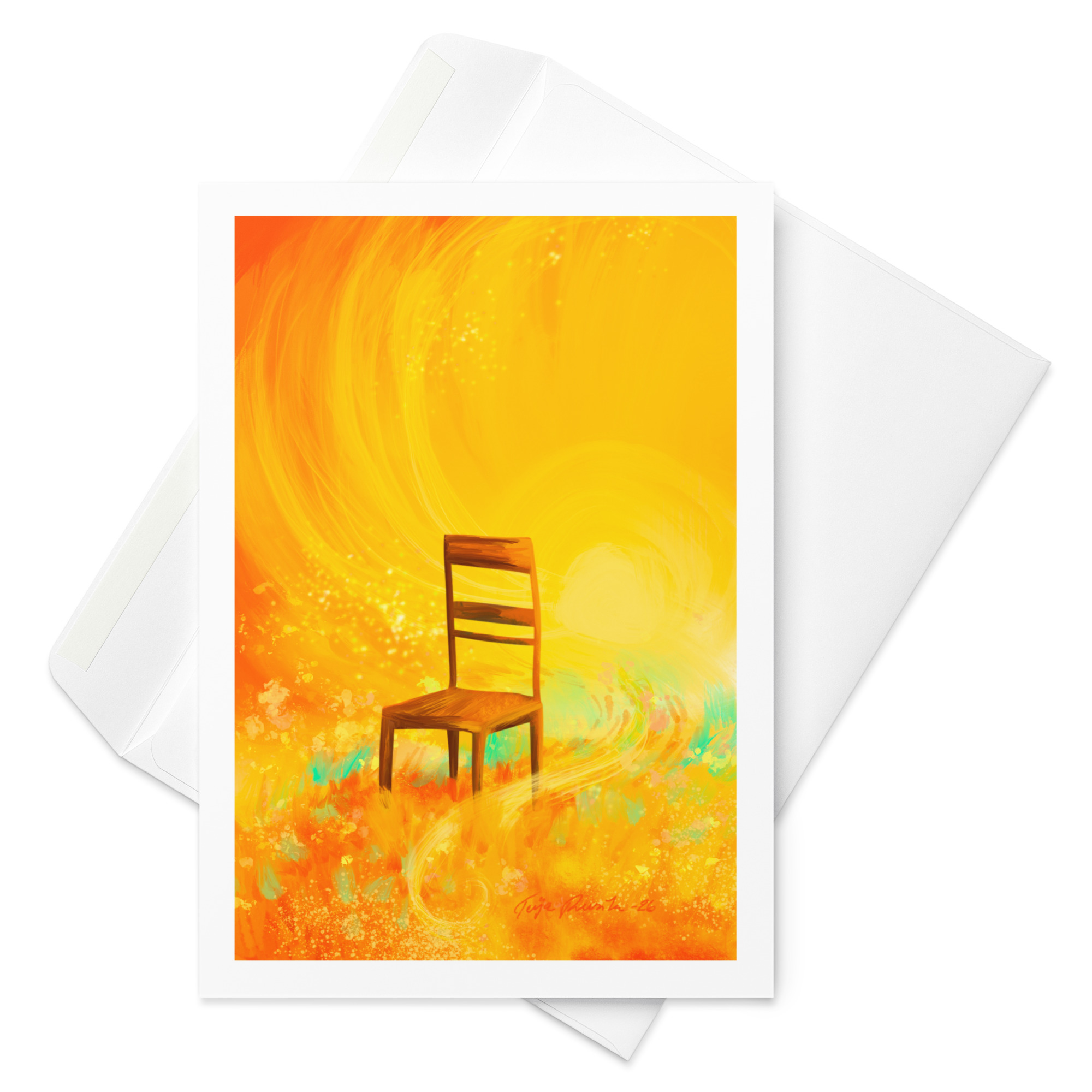 Teija Rusila Art | Kaksiosainen kortti | Taidekortti | Elämän viljaa - Image 2
