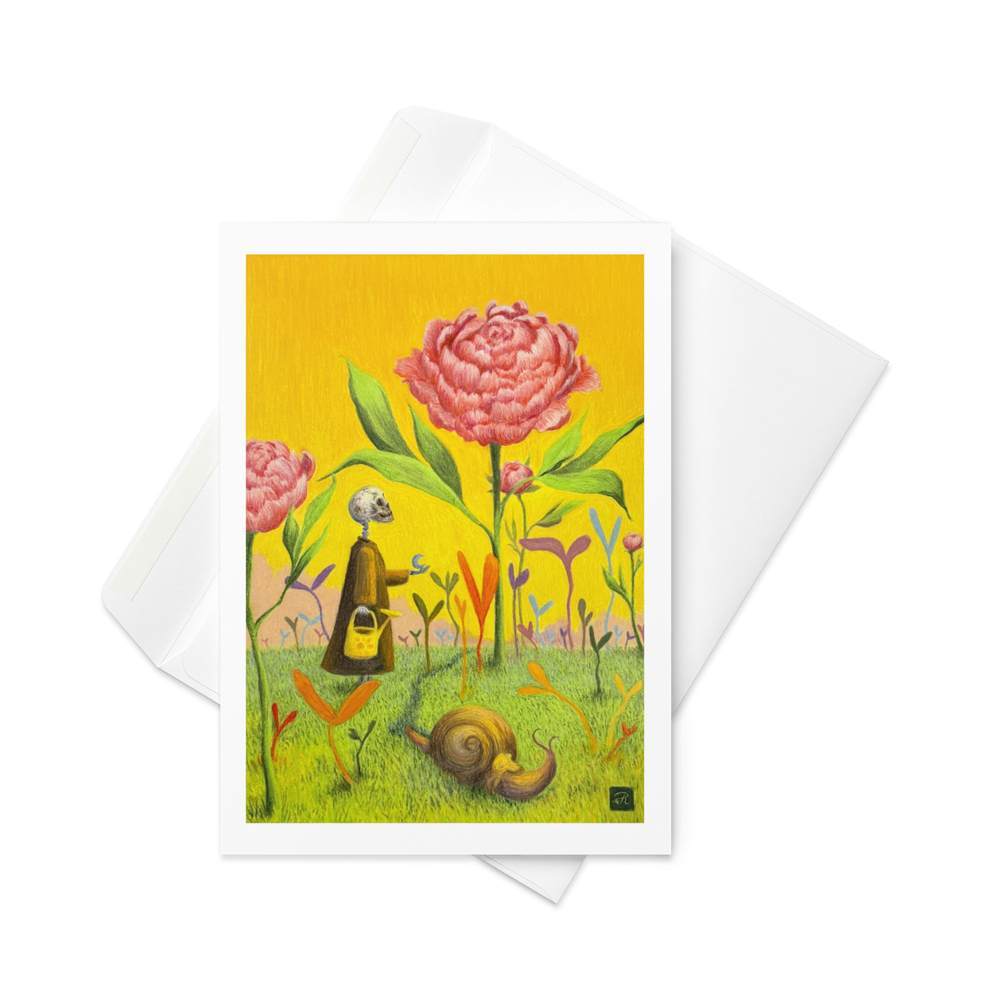 Teija Rusila Art | Kaksiosainen kortti | Pahuuden työlle ei ole sijaa jumalan puutarhassa - Image 3