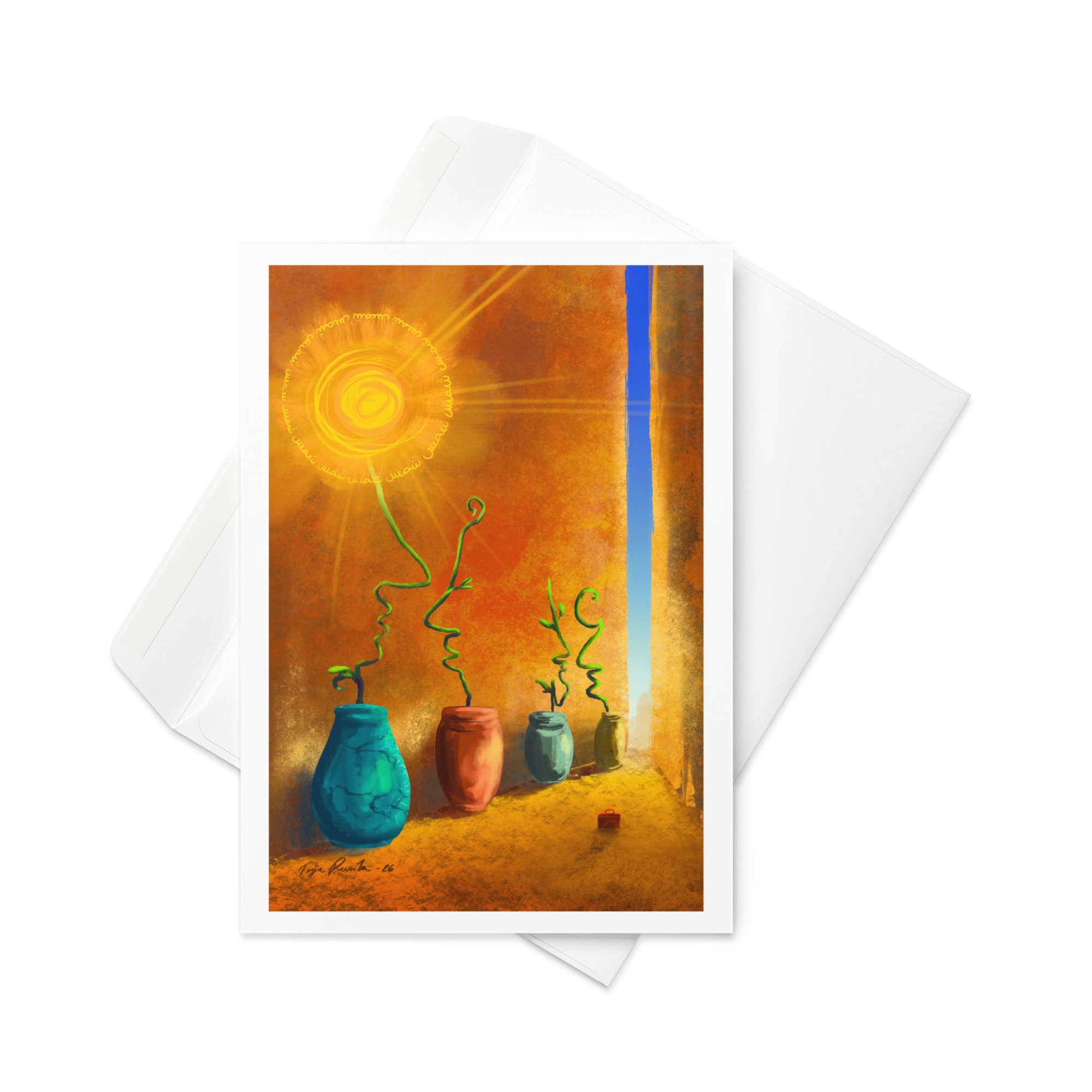 Teija Rusila Art | Kaksiosainen taidekortti | Monenlaista kulkijaa - Image 3