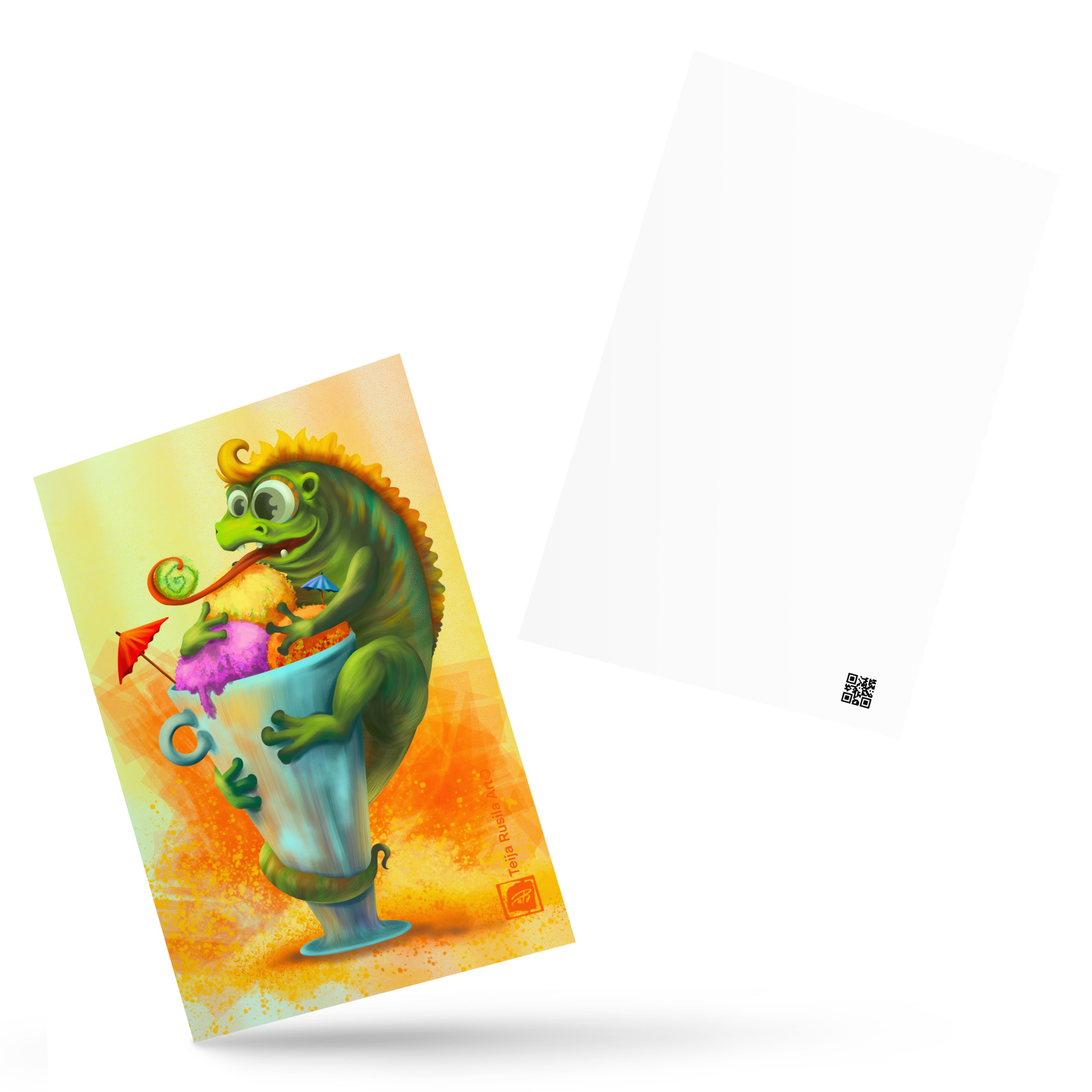 Teija Rusila Art | Standard Postcard | Lisko postikortti | Kesäesa