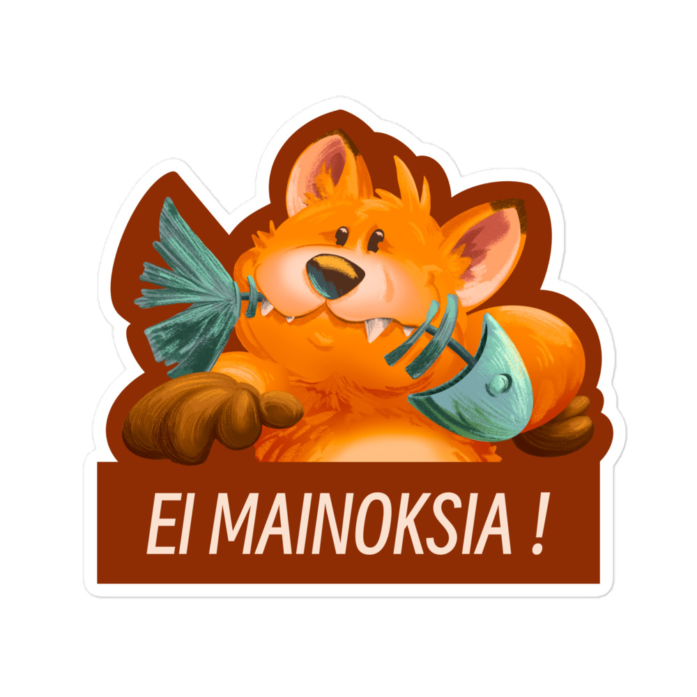 Teija Rusila Art | Vinyyli tarra | Kettu | Ei mainoksia - Image 3