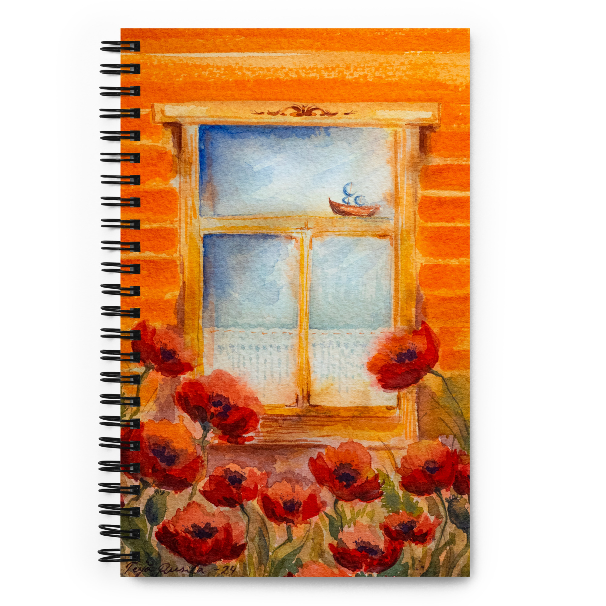 Teija Rusila Art | Spiral notebook | Taidekierrevihko | Elämän mittainen matkamuisto
