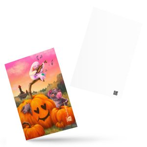 Teija Rusila Art | Halloween Standard Postcard | Riipaisevan hyvä soolo